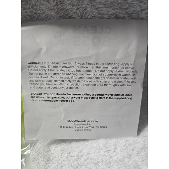 New Clean Boss By Joy Anti-Microbial Compression Sleeve Hot Cold 360 10" X 4.5" - Picture 8 of 13